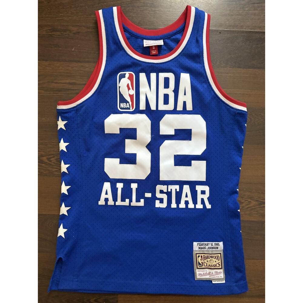 Magic Johnson #32 1985 NBA All-Star Jersey Mitchell & Ness HWC SZ S